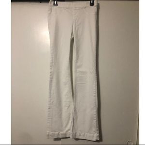 White Bell Bottom Pants